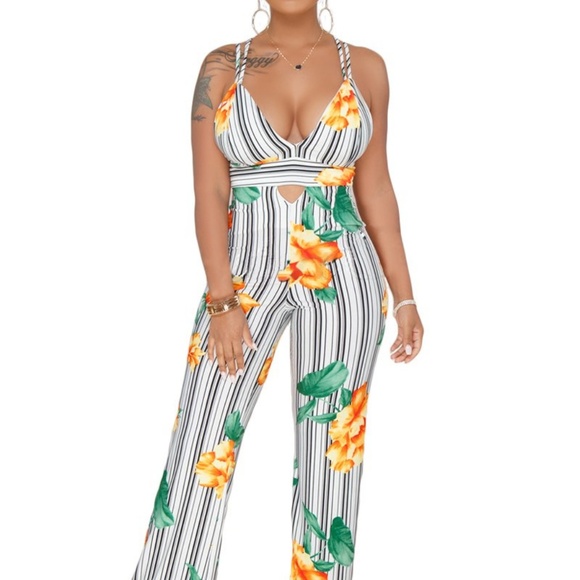 Pants - Summer Floral Jumpsuit